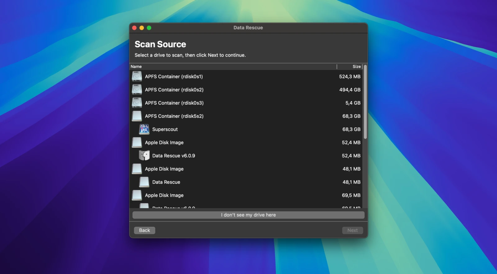 Data Rescue screenshot 2
